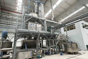  2 As a central process stage within the PET washing line, the hot wash system in batch design enables controlled temperature management and defined dwell times for efficient removal of labels, adhesives and organic residues 