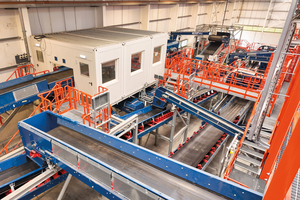  Around 527 m of conveyor technology are installed in the complex plant 
